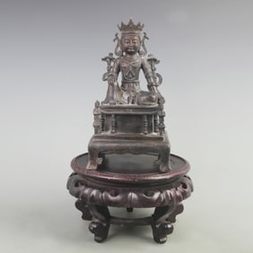RARE BRONZE GREEN TARA STATUE