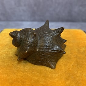 A FINE SMALL BRONZE CONCH
