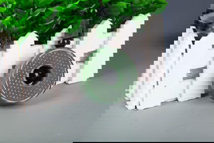 HETIAN JASPER GRAIN PATTERN PENDANT