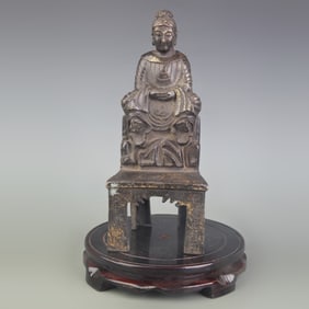 A FINE BRONZE BUDDHA STATUE