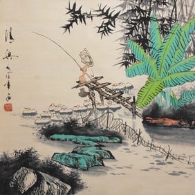 CHINESE PAINTING, ATTRIBUTED TO LIU HUA SHAN