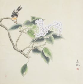 A FINE CHINESE PAINTING, ATTRIBUTED TO YUAN LIN