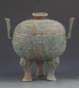 A COPY OF OLD CHINESE BRONZE JAR