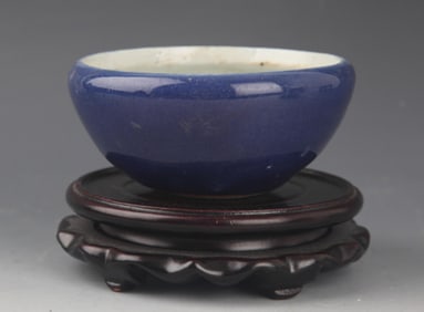 A BLUE COLOR PORCELAIN PEN WASH