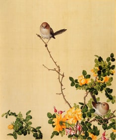 A COPY OF CHINESE PAINTING ON SILK