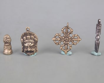 TIBETAN BUDDHIST STATUES, RITUAL IMPLEMENTS