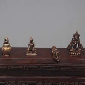 GROUP OF TIBETAN BUDDHISM INSTRUMENTS PHURBA