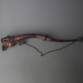 TIBETAN BUDDHIST INSTRUMENT - COPPER TRUMPET