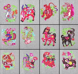 SET OF CHINESE PAPER CUT