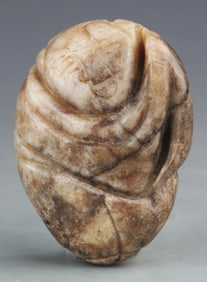 A FINE WHITE JADE IN FIGURE OF BOY