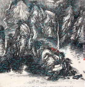 CHINESE PAINTING ATTRIBUTED TO XU CHANG LONG