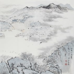 CHINESE PAINTING ATTRIBUTED TO LIU ZHENG DONG