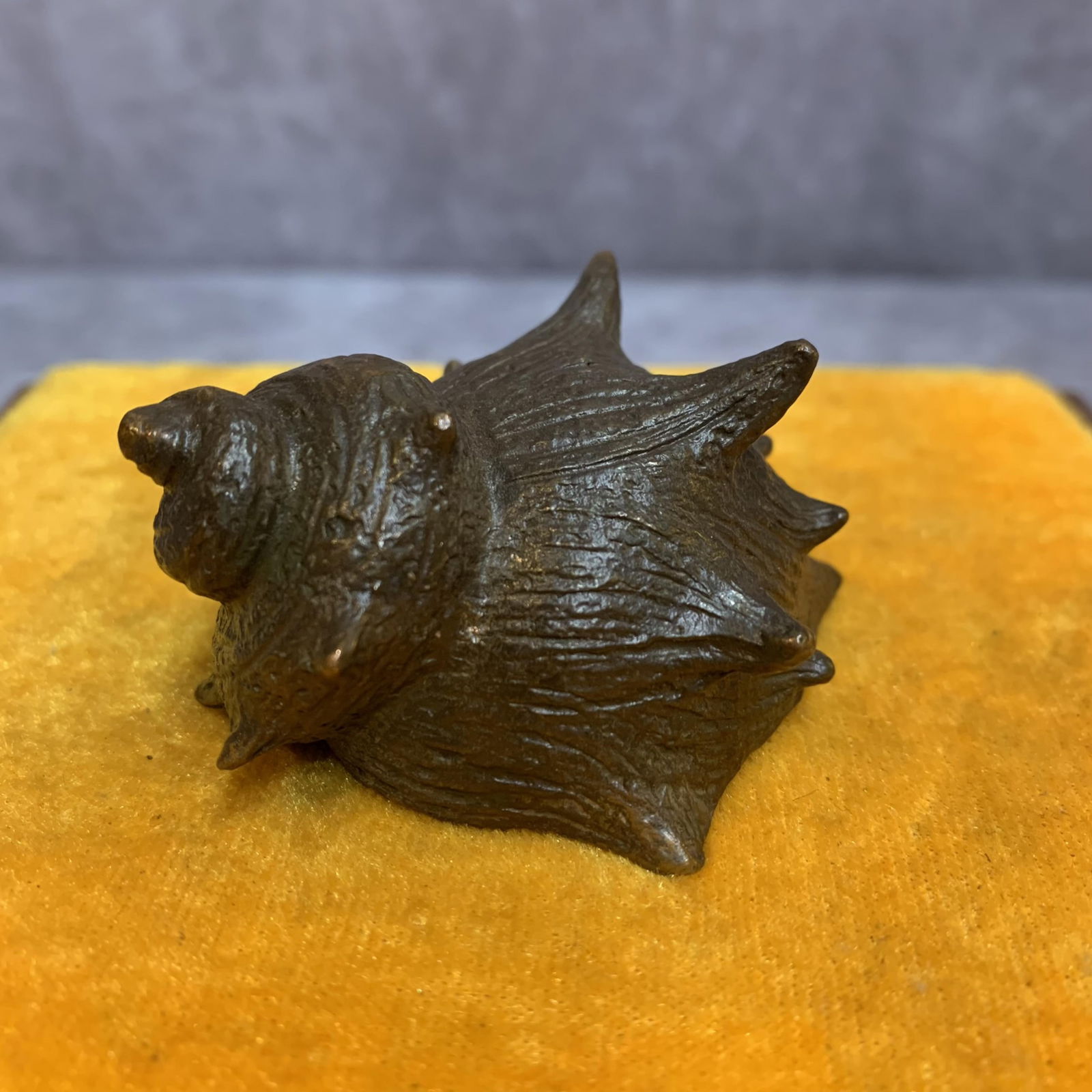 A FINE SMALL BRONZE CONCH (1 of 5)