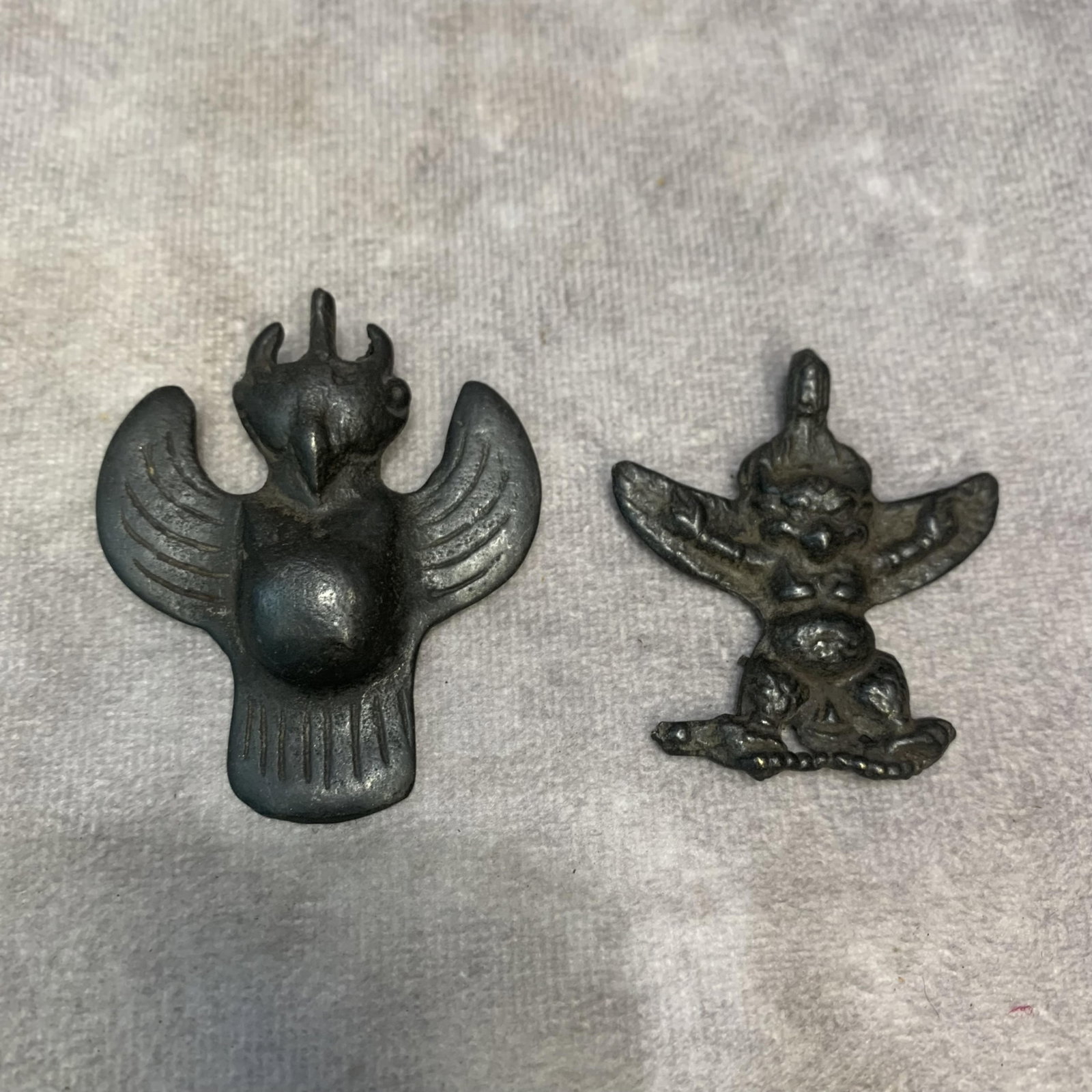 GROUP OF TIBETIAN BUDDHIST PENDANT: Qing Dynasty; High: 2.3 inch; Width: 1.9 inch; High: 1.9 inch; Width: 1.7 inch;