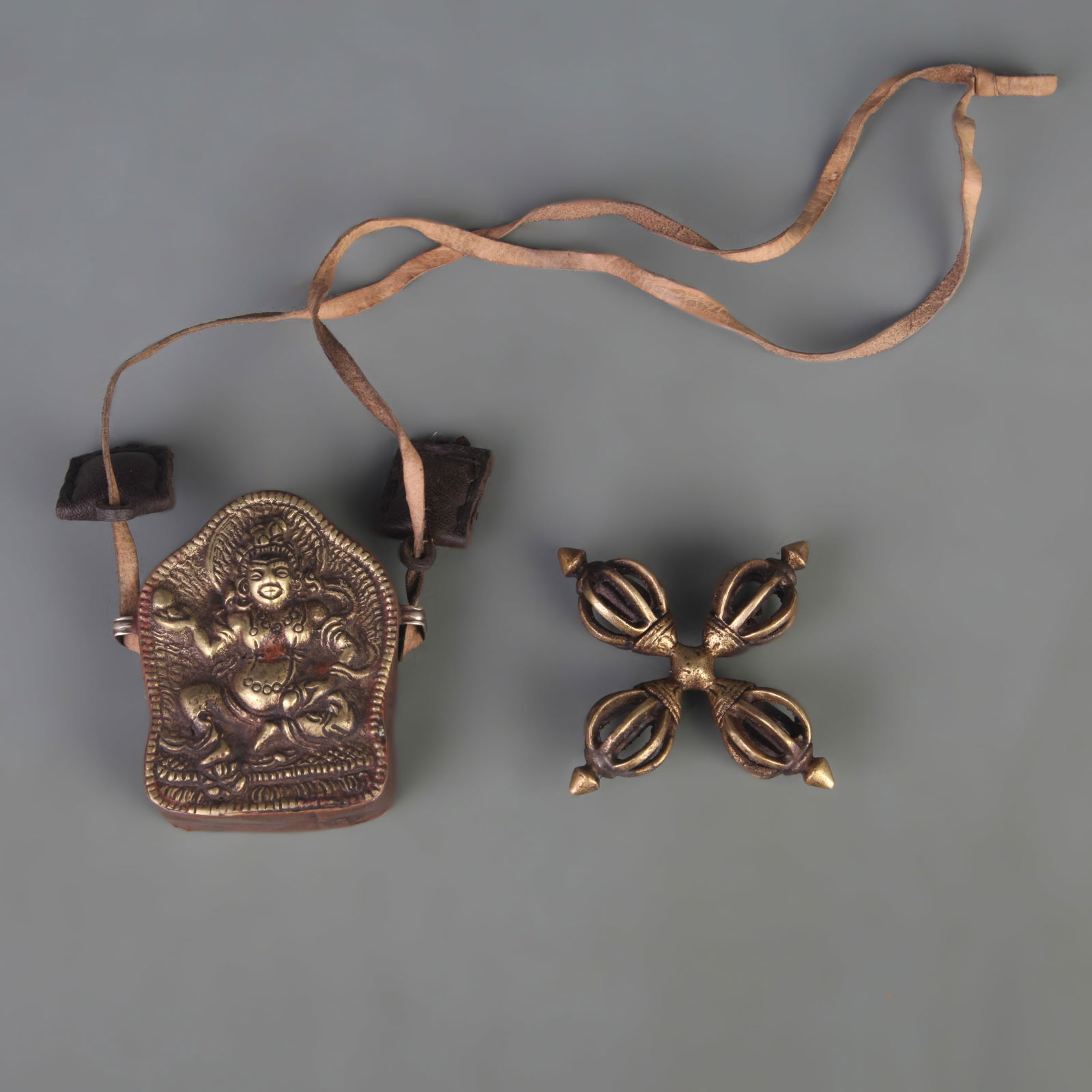 TIBETAN BUDDHIST RITUAL OBJECTS, GAU BOX (1 of 8)