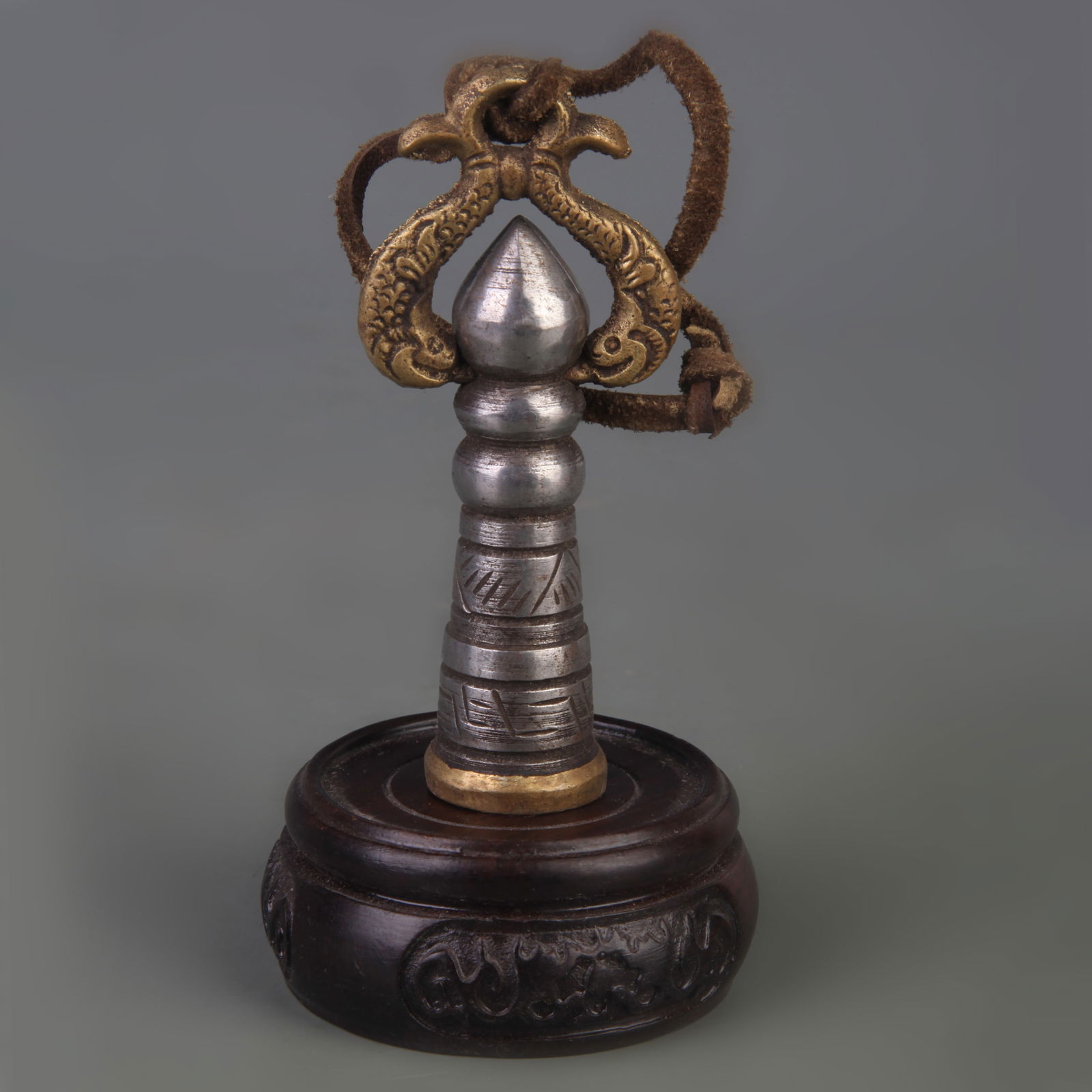 SET OF TIBETAN BUDDHISM RITUAL INSTRUMENTS: Long:3.4 in; Width:1.5 in