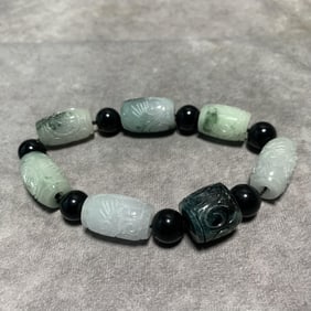 JADEITE TUBE BEAD BRACELETS