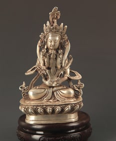 TIBETAN BUDDHIST BRONZE STATUE OF THE JOYFUL BUDDHA