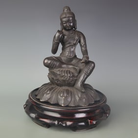 A FINE BRONZE BUDDHA STATUE