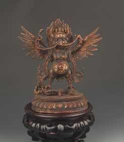 RARE TIBETAN BUDDHISM BRONZE IN FIGURE OF GARUDA