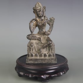 A FINE BRONZE BRONZE BUDDHA STATUE