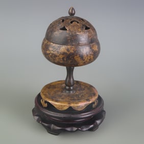 A FINE BRONZE BOSHAN STYLE CENSER