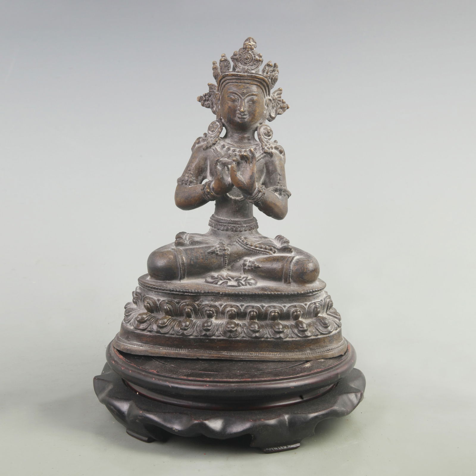 RARE TIBETAN BUDDHIST BRONZE BUDDHA STATUE (1 of 5)