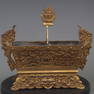 BRONZE GILT INCENSE BURNER WITH DRAGON EARS DESIGN