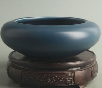 BLUE COLOR GROUND PORCELAIN BRUSH WASHER
