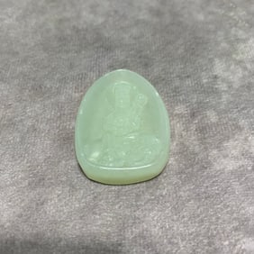 HETIAN WHITE JADE GUANYIN PIECE
