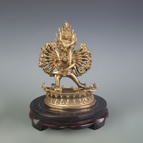 THOUSAND ARMED VAJRA BRONZE BUDDHA STATUE