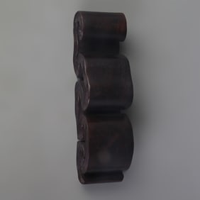 A FINE ROSEWOOD MADE WOODEN INK BED