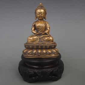 A FINE BRONZE BUDDHA STATUE