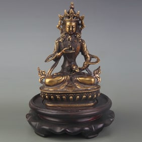 A FINE BRONZE VAJRAKILAYA BUDDHA STATUE