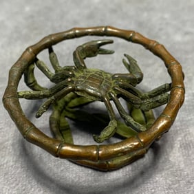 BRONZE CRAB SHAPE ORNAMENT
