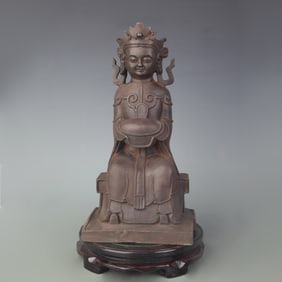 CAST IRON BUDDHA STATUE