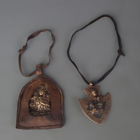 SET OF TIBETAN BUDDHIST RITUAL OBJECTS