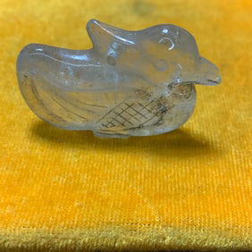 NATURAL CRYSTAL AUSPICIOUS BIRD PENDANT