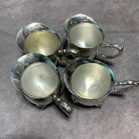 SILVER-PLATED WHITE BRONZE MILK JAR