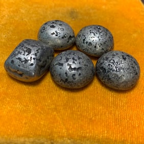 REPUBLIC-ERA FIVE OFFICIALLY MINTED SILVER INGOTS