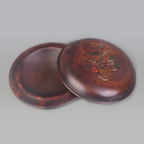 ROSEWOOD PEARL INLAID INK PASTE WOOD BOX