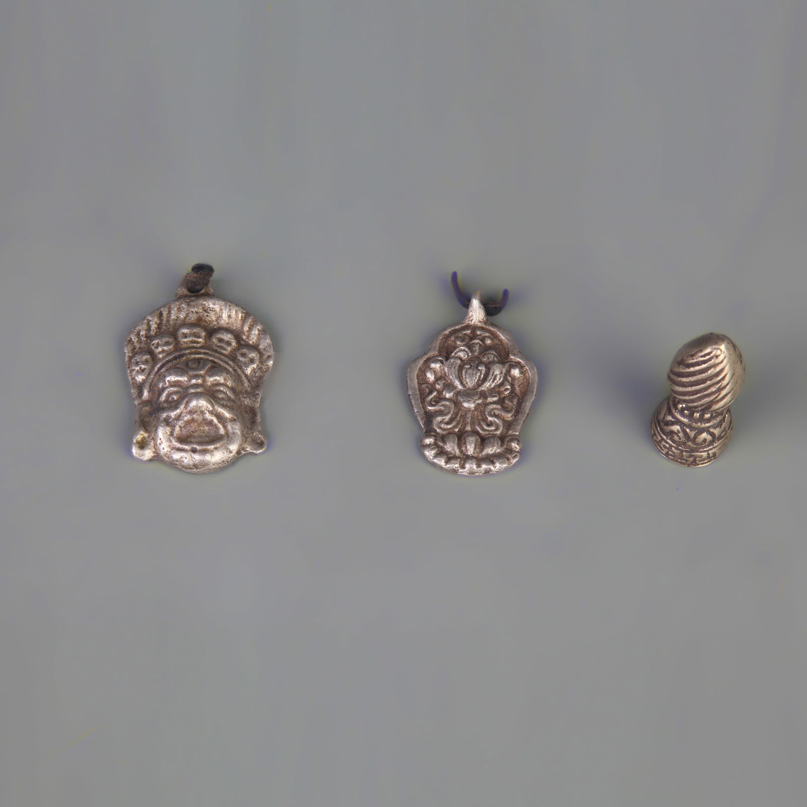 SET OF 3 TIBETAN BUDDHIST RITUAL OBJECTS (1 of 7)