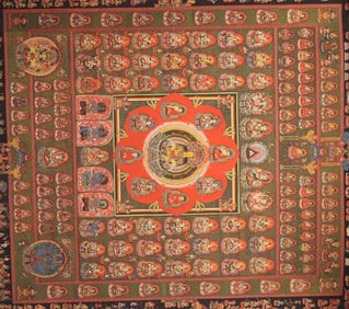 A FINE TIBETAN THANGKA