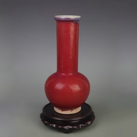 JUN KILN GLOBE STYLE PORCELAIN VASE