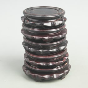 SET OF 5 WOODEN STANDS