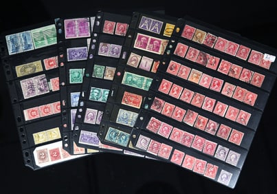 GROUP OF OLD AMERICAN OLD STAMPS