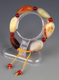 A FINE HE TIAN JADE BRACELETS