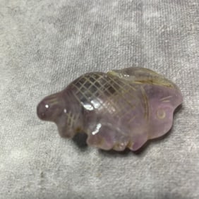 AMETHYST CRYSTAL FISH PATTERN PENDANT
