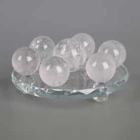 WHITE CRYSTAL SEVEN-STAR ARRAY SET