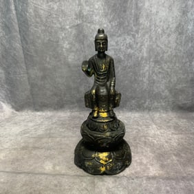 BRONZE SHAKYAMUNI BUDDHA STATUE